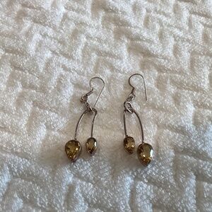 Topaz drop earrings